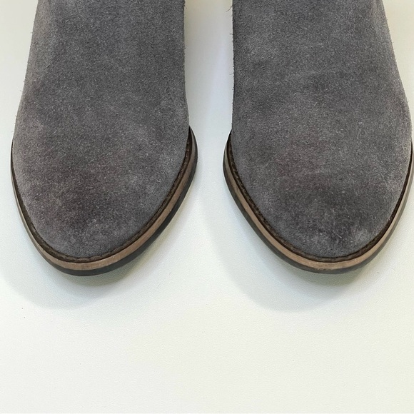 Lucky Brand Frankela Ankle Boot Suede Leather Bootie Greywolf Women’s 6 - Picture 9 of 16
